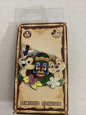 Disney DLR - Annual Passholder Enchanted Tiki Room - Chip N Dale LE Pin