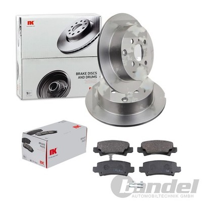 NK BREMSSCHEIBEN 269mm+ BELÄGE HINTEN passend für TOYOTA YARIS / VERSO P1 P2