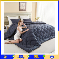 Oversized King Comforter 128x120 All Season Lightweight Down Alternative