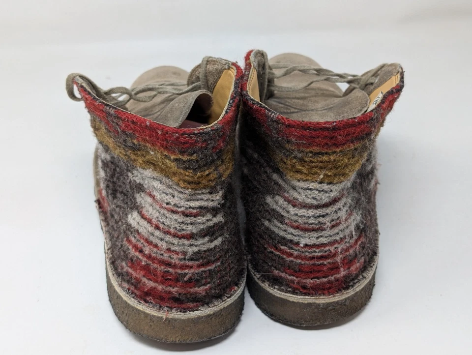 Clarks x Woolrich Desert Chukka Boots Women's Size 10 M Suede Leather Wool USA - Image 4 of 4