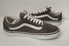 Men's 5 Women's 6.5 Vans Off The Wall Old Skool Skate Shoes Gray 751505 Low Top