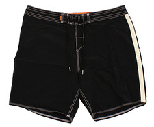 Quiksilver Men's 38 Black Throwback Waterman Nylon Board Shorts Bottle Opener
