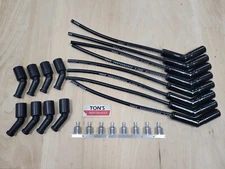 Ton's 16" 8mm Ceramic Spark Plug Wires LS / LT Coil kit LSX LS1 LS2 LS3 LQ9 45