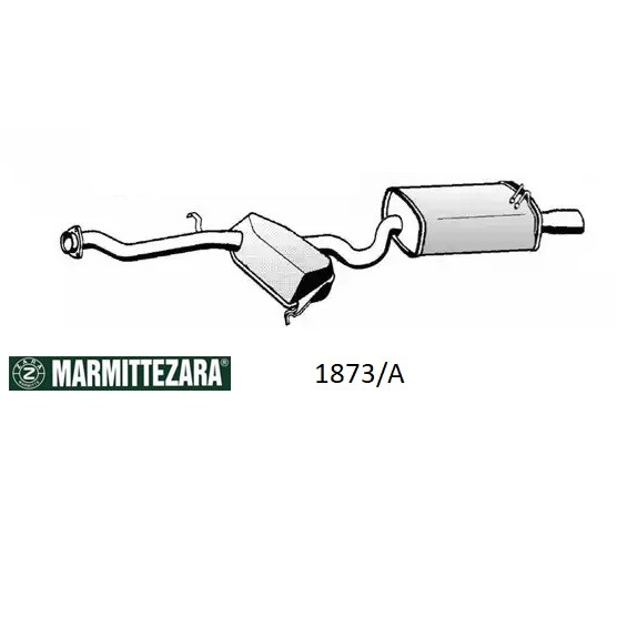 Hinterer SchalldäMpfer Alfa Romeo 145 Zara FüR 60612813-image