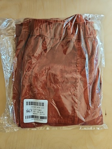 NWOT HANNA ANDERSSON AMBER WOODS STRETCH CORDUROY CORD JOGGERS PANTS 120 6 7 $50 - Picture 4 of 6