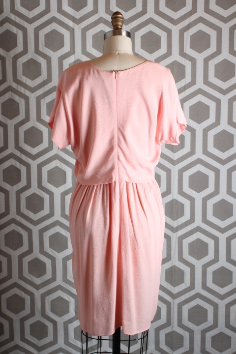 NWT See by Chloe Tulip Salmon Pink Dress US 8 IT 44 Crepe | eBay