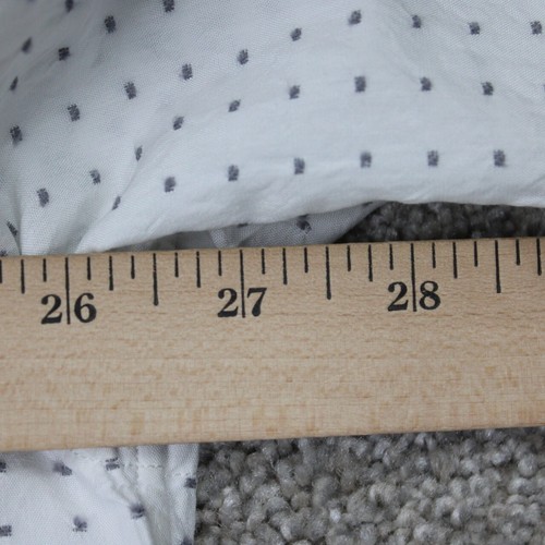 Zanella Harold HBD Shirt Mens XL White Geometric Seersucker Cotton/Rayon L/S - Picture 11 of 14