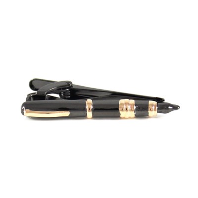 Cherry Wood Tie Bar Engraved in The USA Wooden Accessories Company Wooden Tie Clips with Laser Engraved Frog Foot Design