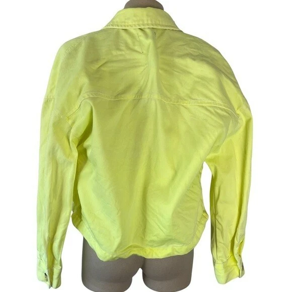 Zara neon denim jacket 2025