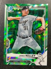 2021 Bowman Chrome Sapphire Prospects Green Refractor Jared Kelley #174 109/125