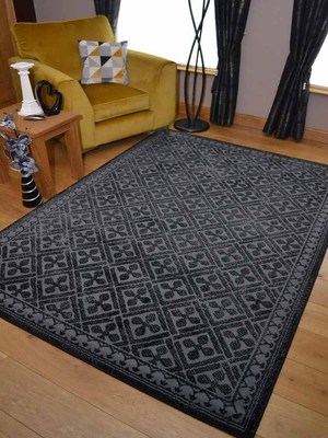 Muster Schwarz Grau Klein Extra Groß Groß Riesig Boden Teppich Vorleger Matte Günstig