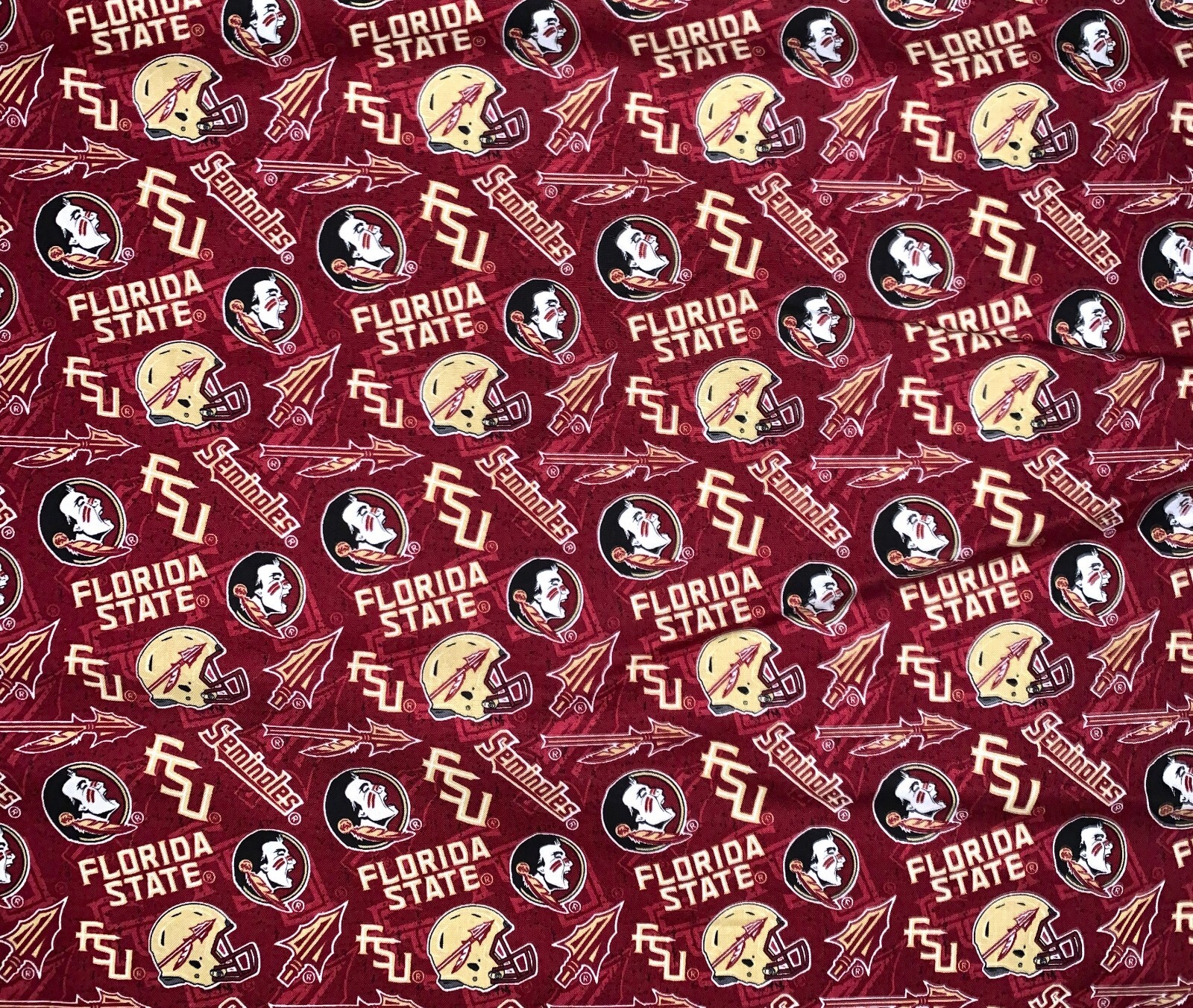 NCAA Florida State University Fabric~Sykel FSU 1178~Cotton~B