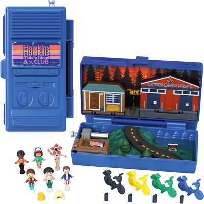 Polly Pocket Collector Playset, Stranger Things Compact with 6