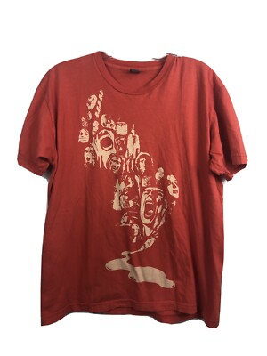 Fresh Jive Vintage Orange Faces Graphic T-Shirt - Fits Men