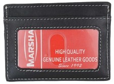 New Genuine Leather Slim Card Holder Wallets For Men - Minimalist
