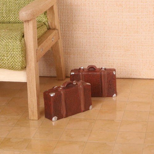 5pcs 1:24 Miniature Tiny Travel Suitcase Bedroom Accessories Dollhouse Decor - Picture 6 of 14