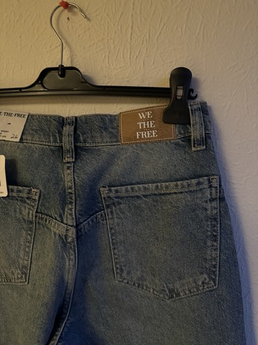 FREE PEOPLE Tinsley Studded Denim Jeans Blue UK W26" 6 - 8 RRP £188 - Picture 8 of 17