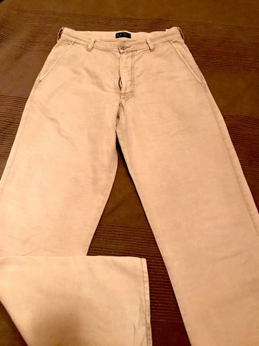 Pantaloni uomo cotone Armani Jeans TG 44 - beige sabbia - usato | eBay