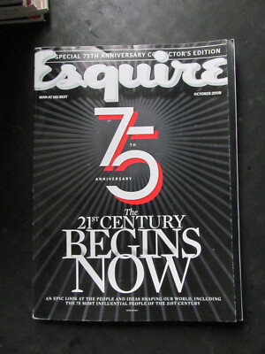 Esquire magazine Volume 150 No.4 October 2008 75th Anniversary Issue