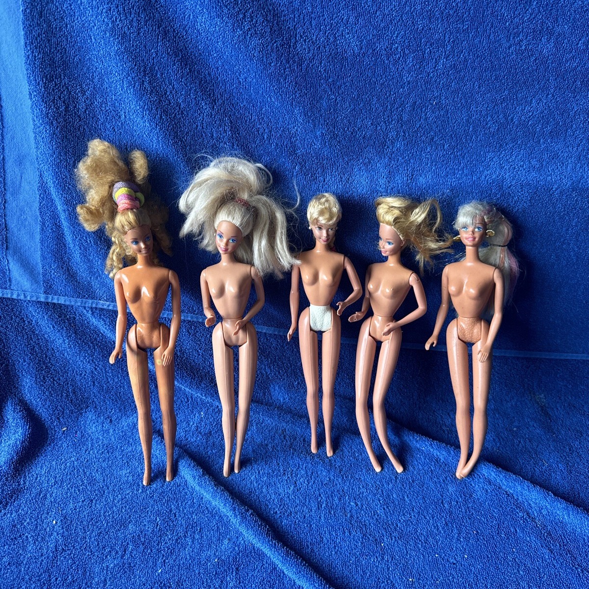 Barbie Dolls 1970's Lot Of Good Condition Nude Vintage B27