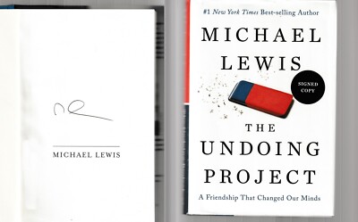 The Undoing Project SIGNED Michael Lewis NOT Personalized! Hardcover BOX PACKING