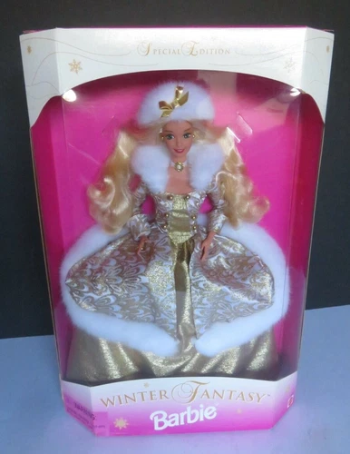 1995 VINTAGE Winter Fantasy Barbie® Blonde Special Edition Mattel 2 - NRFB