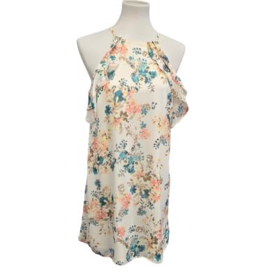 Pink Owl Apparel Womens Medium Floral Spaghetti Strap Lined Sheath Dress |  eBay