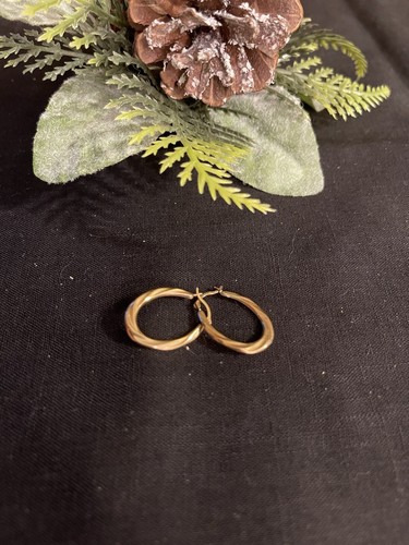 10K Gold Hoop Earrings 