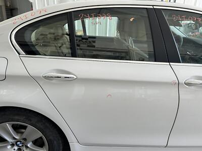 Used Rear Right Door Assembly Rear Side fits: 2013 Bmw 528I electric green tint