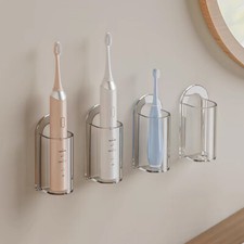 Bathroom Electric Toothbrush Toothpaste Holder Wall Organiser Mounted Storage UK