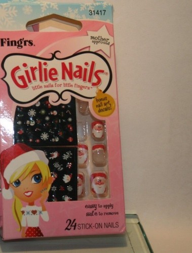 Girlie Nails Fing'rs little nails for litlle fingers press on choose Holiday - Picture 2 of 4