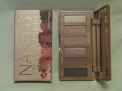 Urban Decay 'Naked3' Basics Eye Shadow Palette NIB Six Shades Authentic