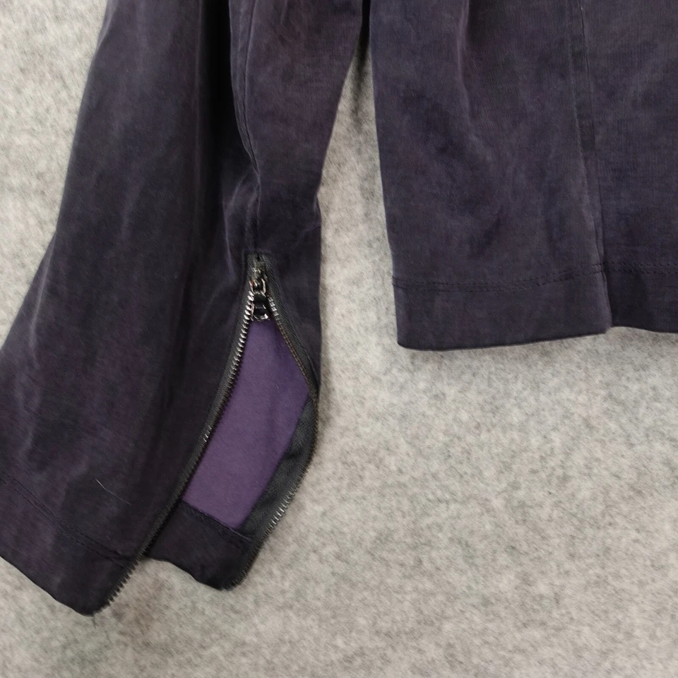 Blazer Moto Crop Suave Mujer Pequeño Azul Marino Medianoche Edgy LOLA SOPHIE Foto 4 de 4