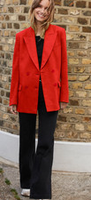 Bnwt Baukjen Larissa Coat - Red Blazer Coat