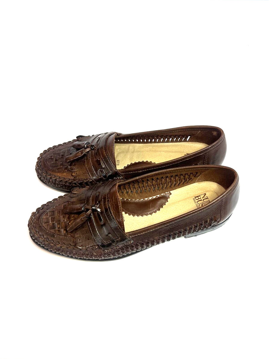 Nunn Bush Brown Leather Kiltie Loafers Slip On Shoes Men  display picture 2