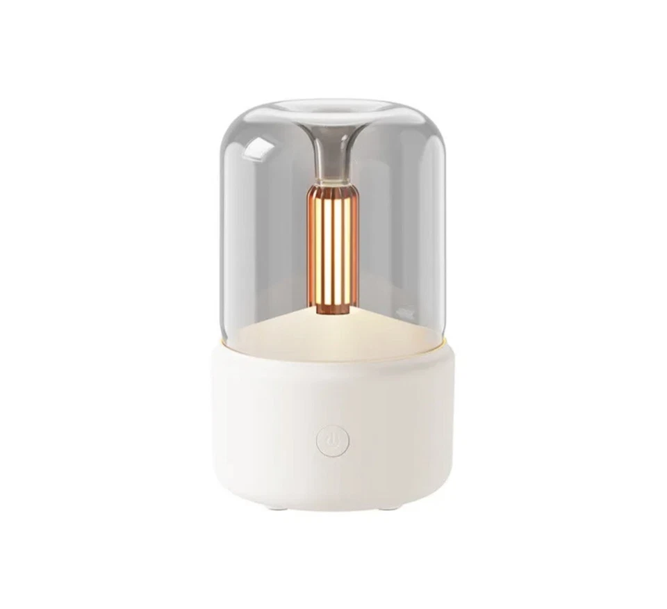 Candlelight Aroma Diffuser Portable USB Air Humidifier Cool Mist *White* - Image 2 of 4
