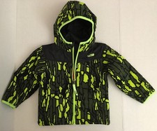 The North Face Tree Bark Camo Reversible Black Jacket Coat 2T NWT