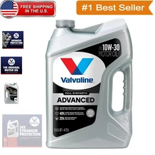 Premium Full Synthetic SAE 10W-30 Motor Oil - 5 QT with 24X Engine Protection