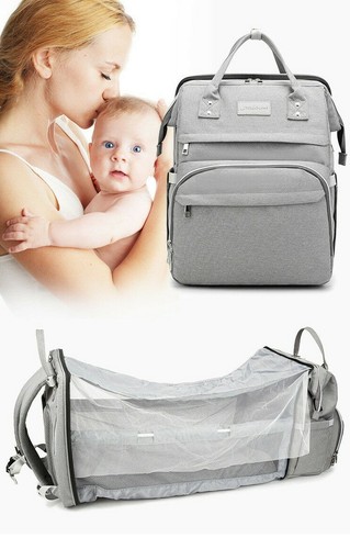 zaino borsa porta pc USB mommy bag baby biberon pannolini scuola viaggio  mamma | eBay