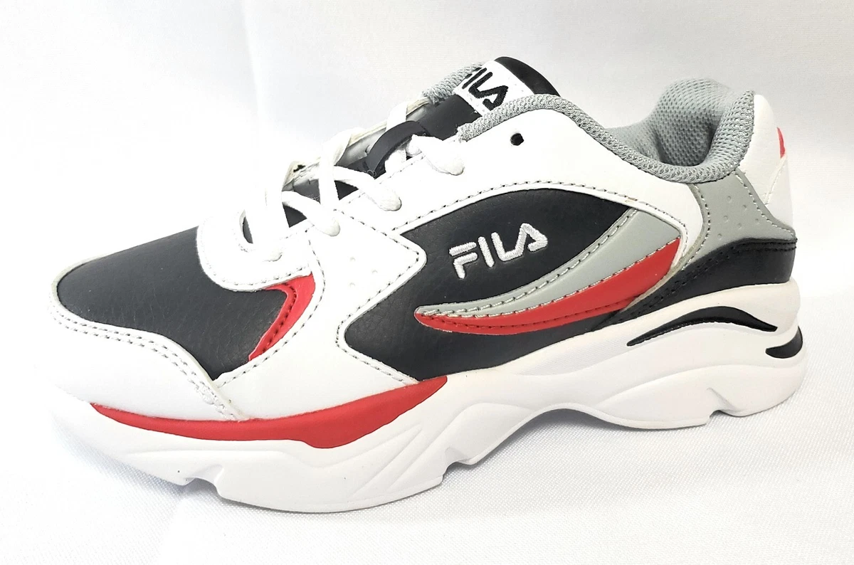 Youth Girls Boys Fila Stirr White Black Grey Red Athletic Sneakers Shoes |  eBay