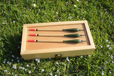 Angeln, Schwimmer, Schieber, groß, Balsa, Schilf, Handarbeit, traditionell (3er Pack)