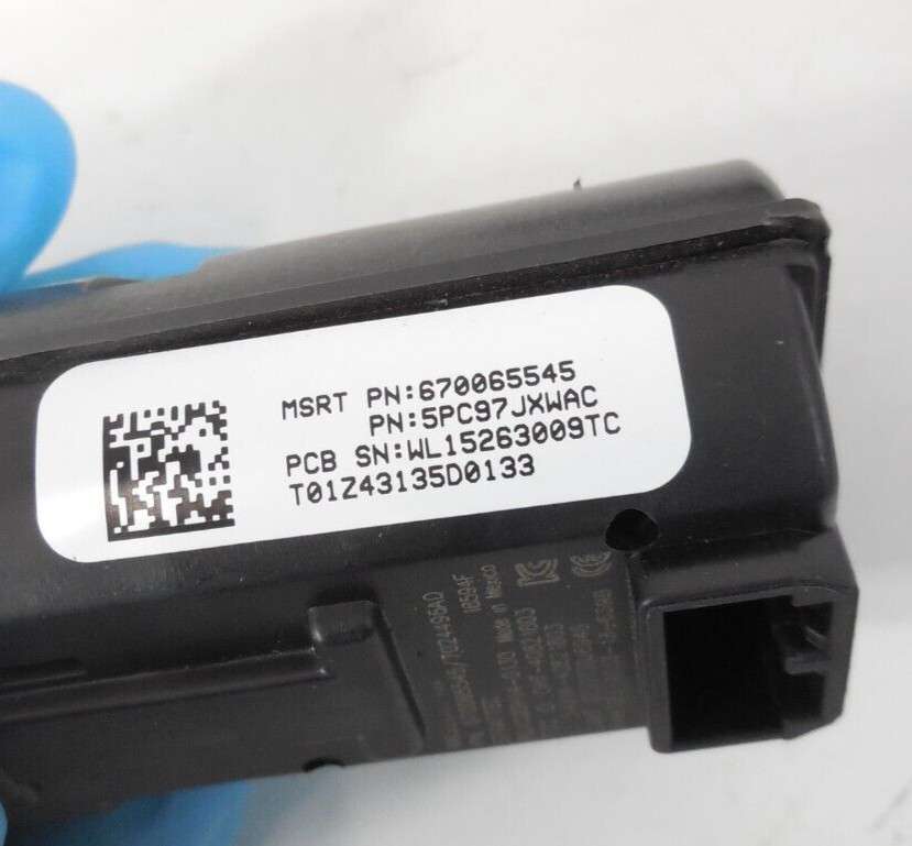 2017 17 Maserati Ghibli Ignition Control Start Stop Switch W/ Key Fob OEM
