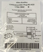 ALLEN BRADLEY 1786-BNC ControlNet BNC Plug RG 6QS 1786 BNC 94256201