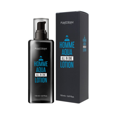 Purederm Homme Aqua All in One Lotion 150ml + 150ml  / Men Care K-Beauty