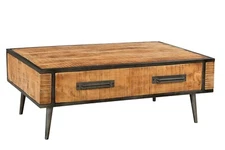 Coffee or smoking coffee table in and iron cm 110X60X40 industrial h