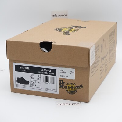 Dr. Martens Jorge II FL Mules 31886001 Black Women's Size 7 US