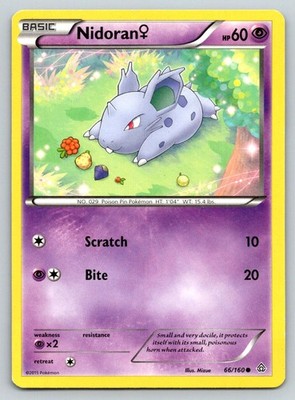 NIDORAN F 66/160 C PRIMAL CLASH POKEMON MP MIZUE