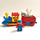 LEGO Duplo Barnyard Express 2706 Train Conductor Horse Chicken Vintage Complete