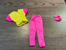Mattel Barbie Doll Clothes Top Shirt Capris Pants Shoes Hat Outfit Lot