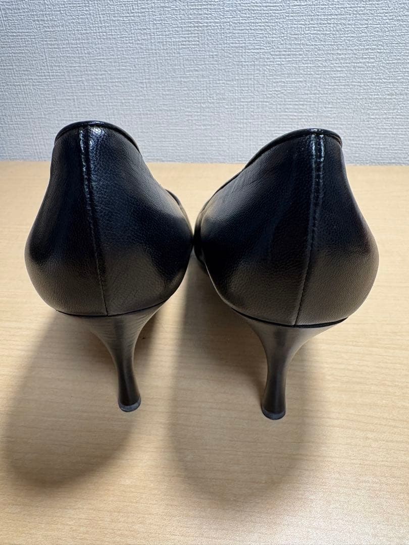 Gucci Pointed Toe Heels Black Leather Size 37 US About7 For Women thumbnail 22
